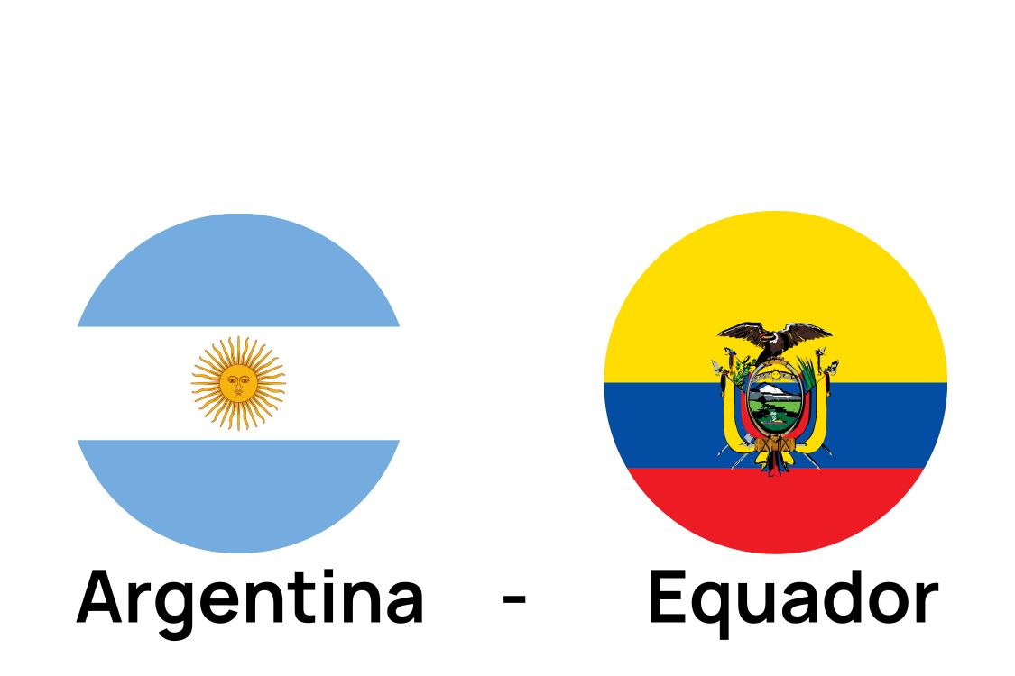 the flags of argentina and equador