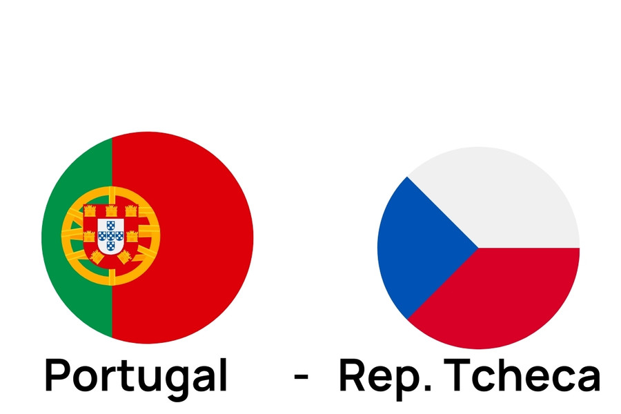 two flags of portugal and rep tcheca