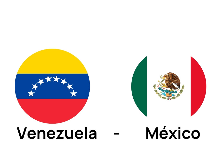 the flags of the countries of venezuela and mexico