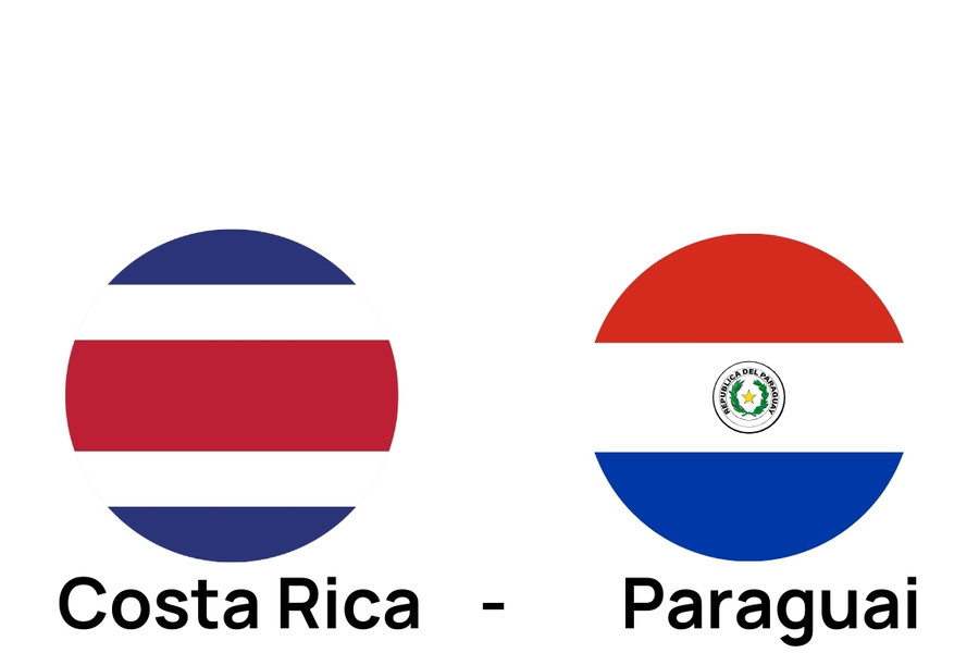 the flags of costa rica and paraguai