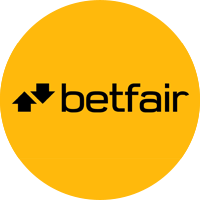 the betfair logo on a yellow background
