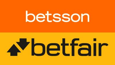 a yellow and orange background with the words betsson and betfair