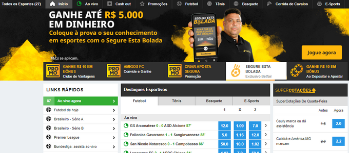 Alternativas à Betfair