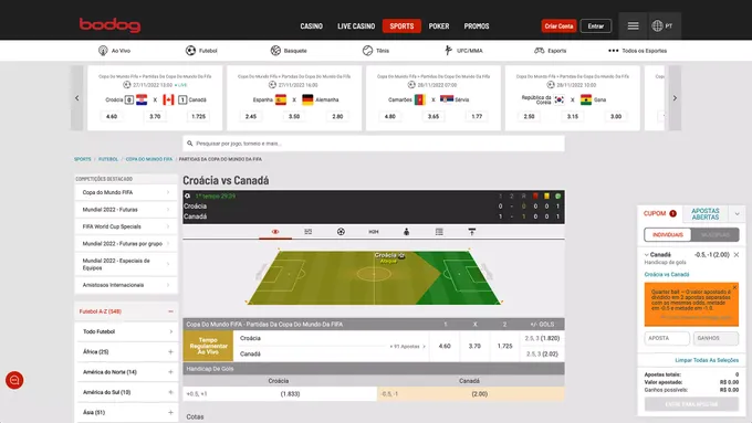 a screen shot of a website with a soccer field