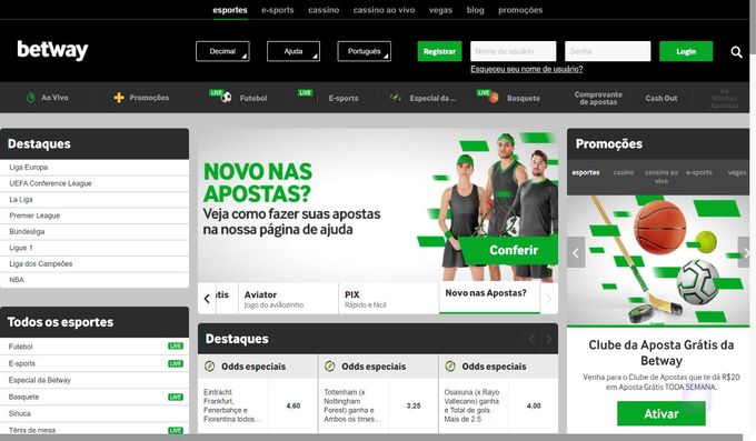 Site da Betway.