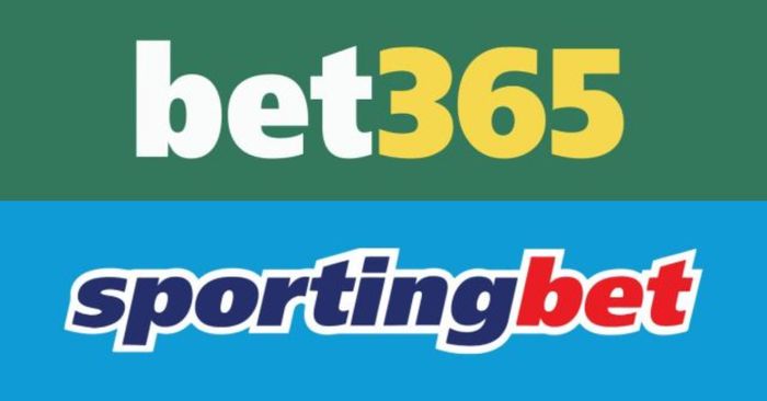 the bet365 logo and the sporting bet logo