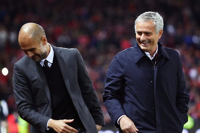 José Mourinho e Pep Guardiola.