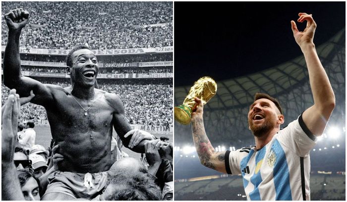 Pelé e Messi.