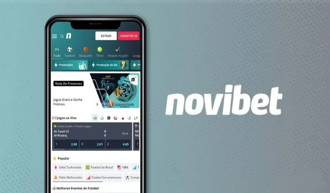 a cell phone with the word novibet on it