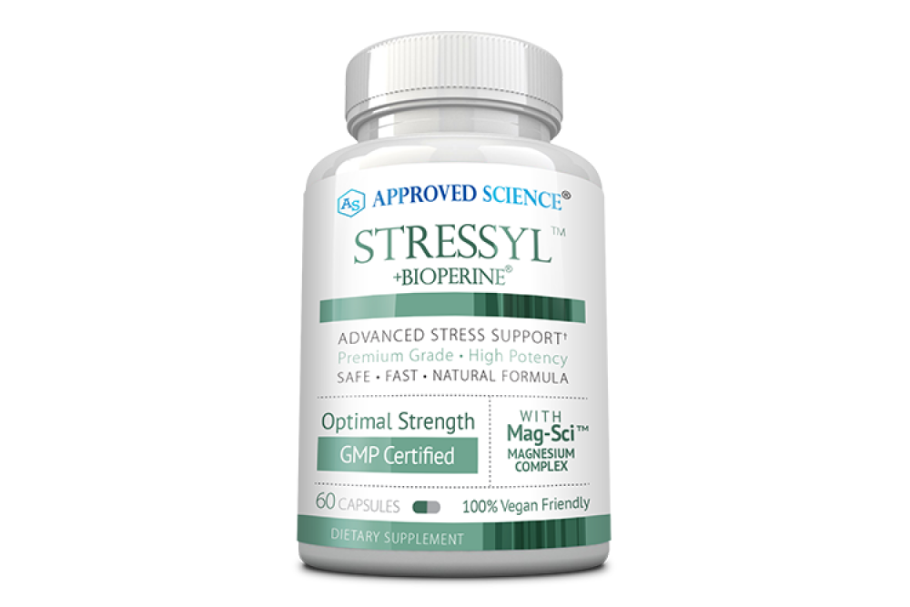 Stock image of a supplement bottle 