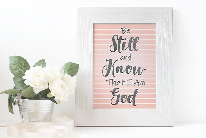Picture Frame With Biblical Scripture