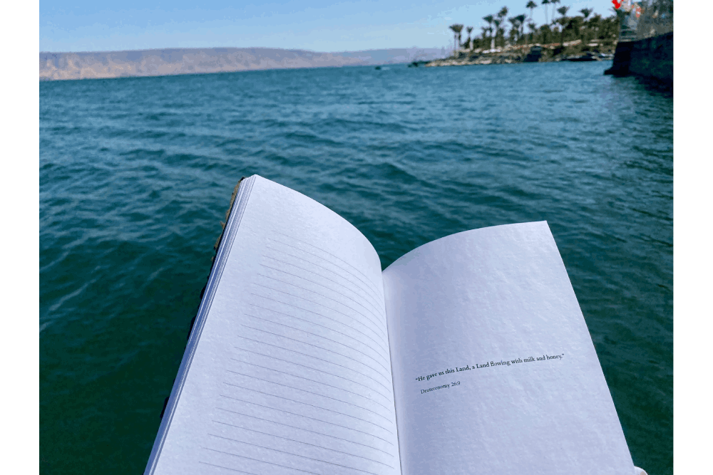 an open book sitting on top of a boat