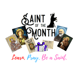 saint of the month with pictures of saints