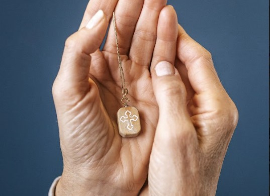 Jerusalem stone pendant 