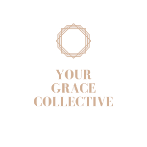 a white background with the words your grace collective