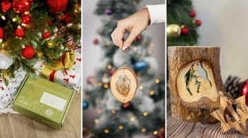 Christmas tree ornaments Bethlehem artisan 