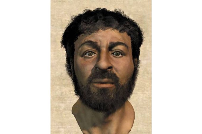 A facial reconstruction of Jesus.