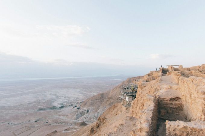 A landscape view from the Masada fortress.