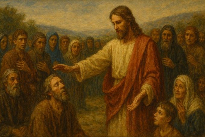 A painting of Jesus.