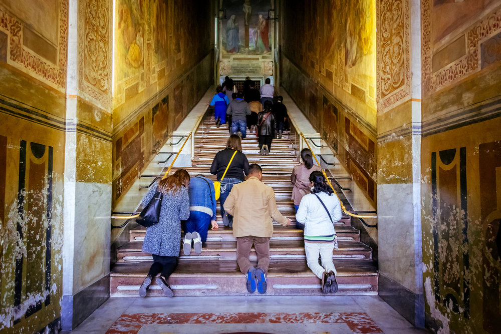 Pontius Pilate stairs Rome
