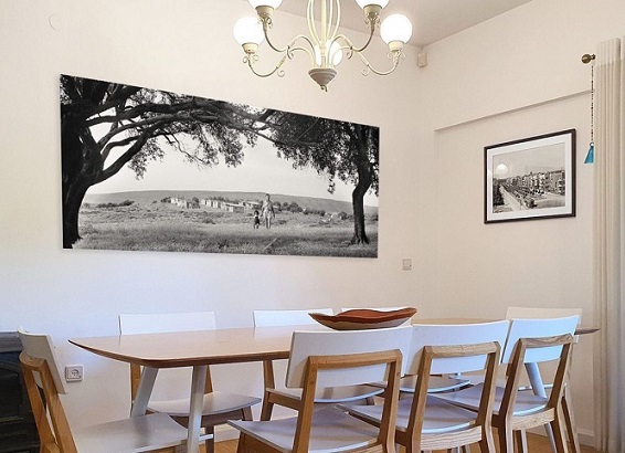 A Photohouse print in a dining room