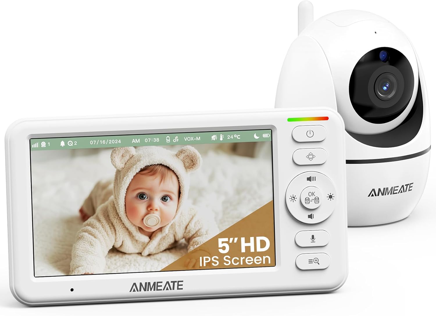 a baby monitor with a camera attached to it