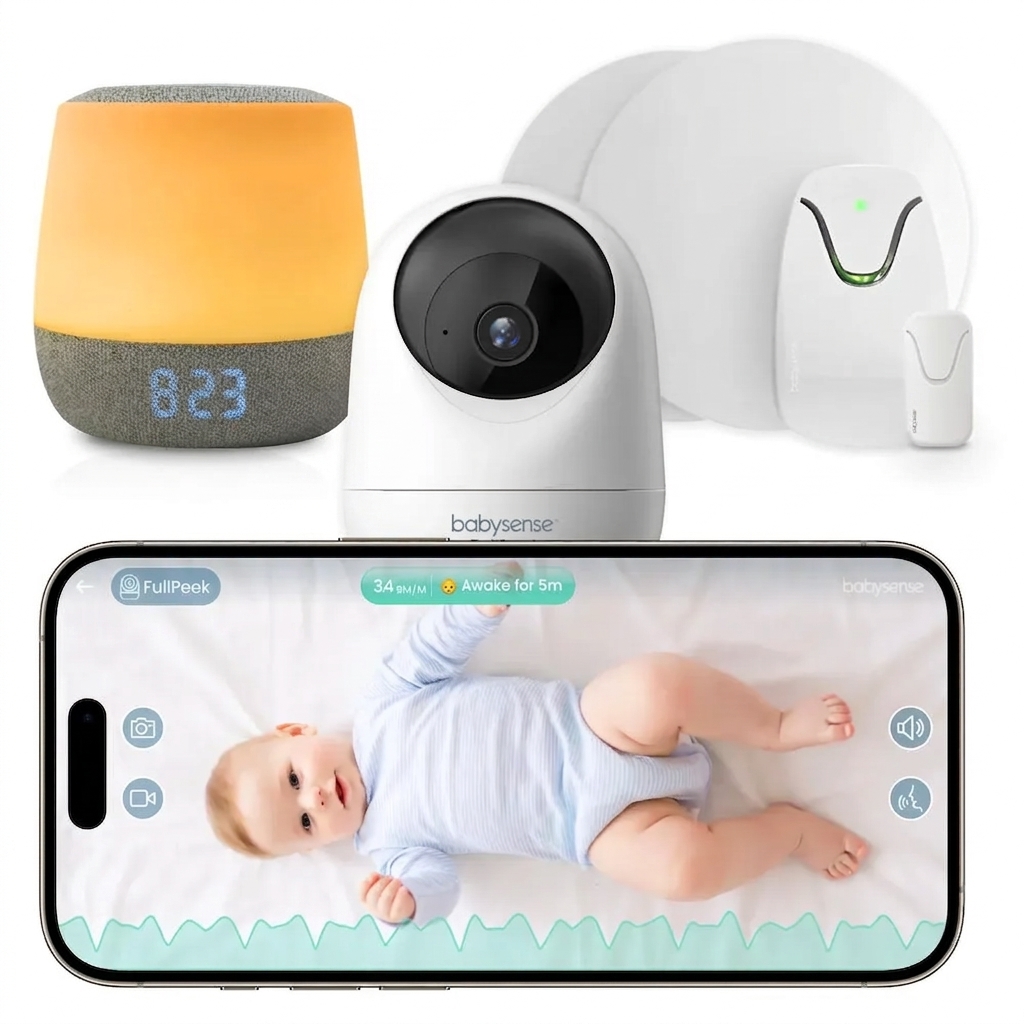 a baby monitor, a camera, and a baby monitor