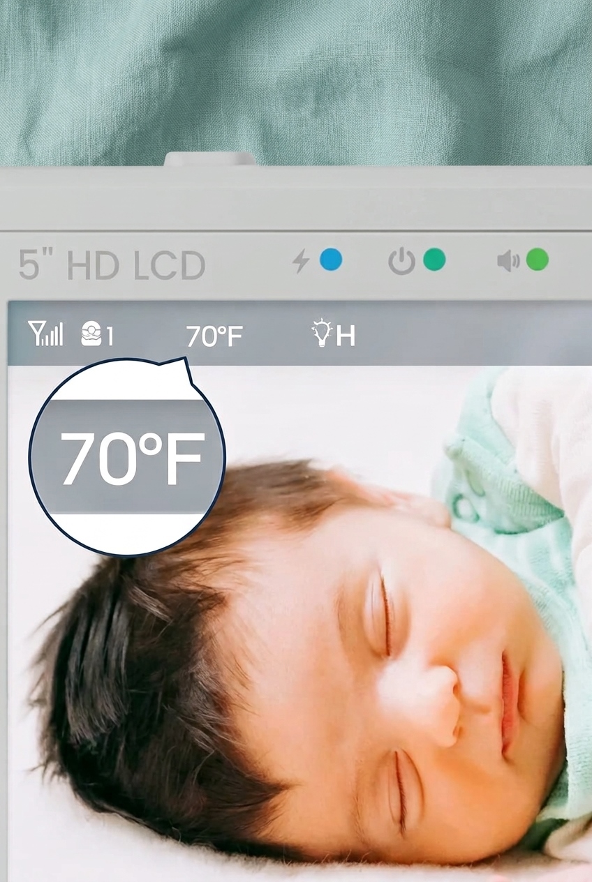 a picture of a baby laying on top of a bed