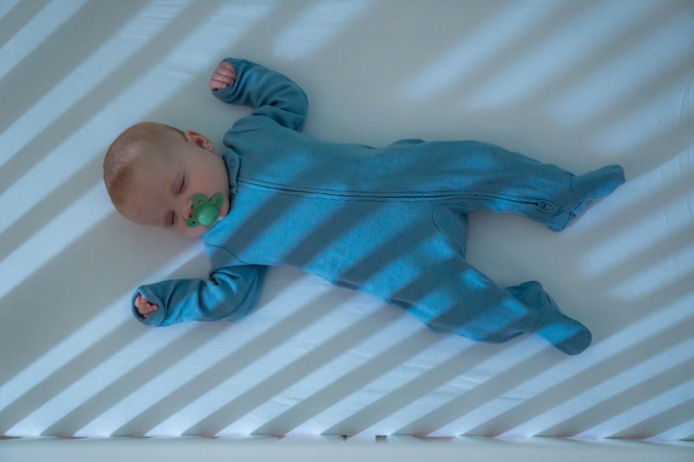 baby sleeping in crib