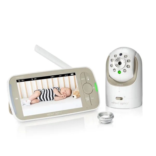 a baby monitor with a baby's picture on the screen
