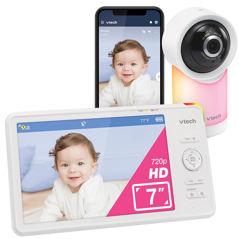 a baby monitor with a camera next to it