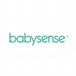a babysense logo on a white background