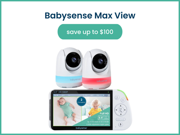 Babysense MaxView HD Baby Monitor with split screen