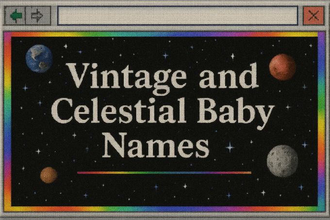 Vintage and Celestial Baby Names main image