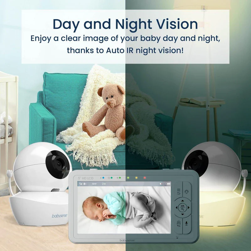 Babysense HDS2 Dual Video Baby Monitor Bundle