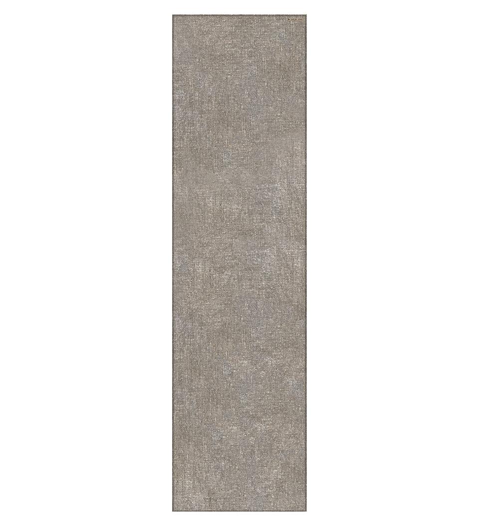 A stock image of a gray linen table runner 
