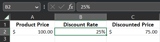 To achieve a desired price, this function shows you what your rate should be.