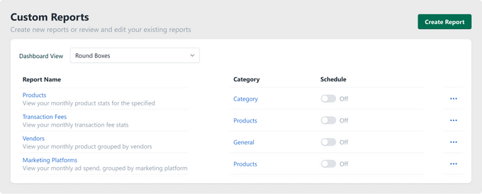 Customize the reports that best suit your needs