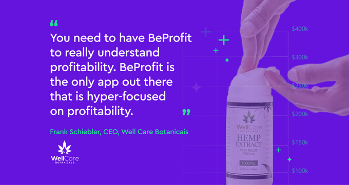 a person holding a bottle of deodorant on a purple background