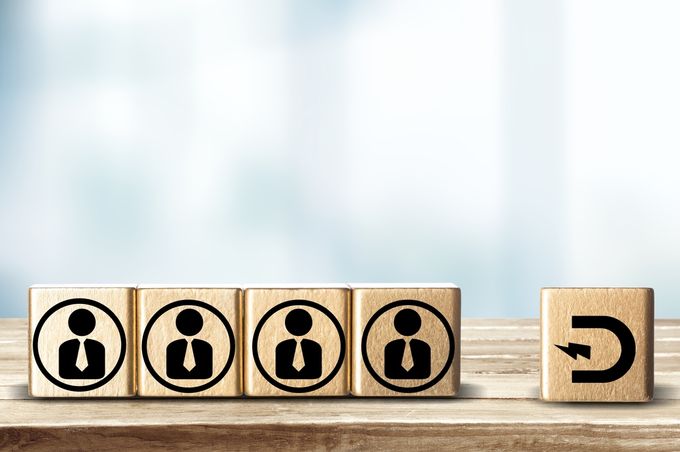 Wooden blocks with icons on them