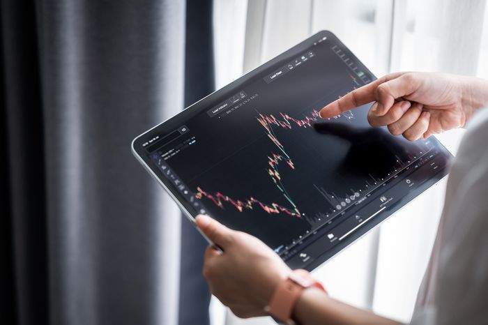 Graph showing the results of different trading platforms