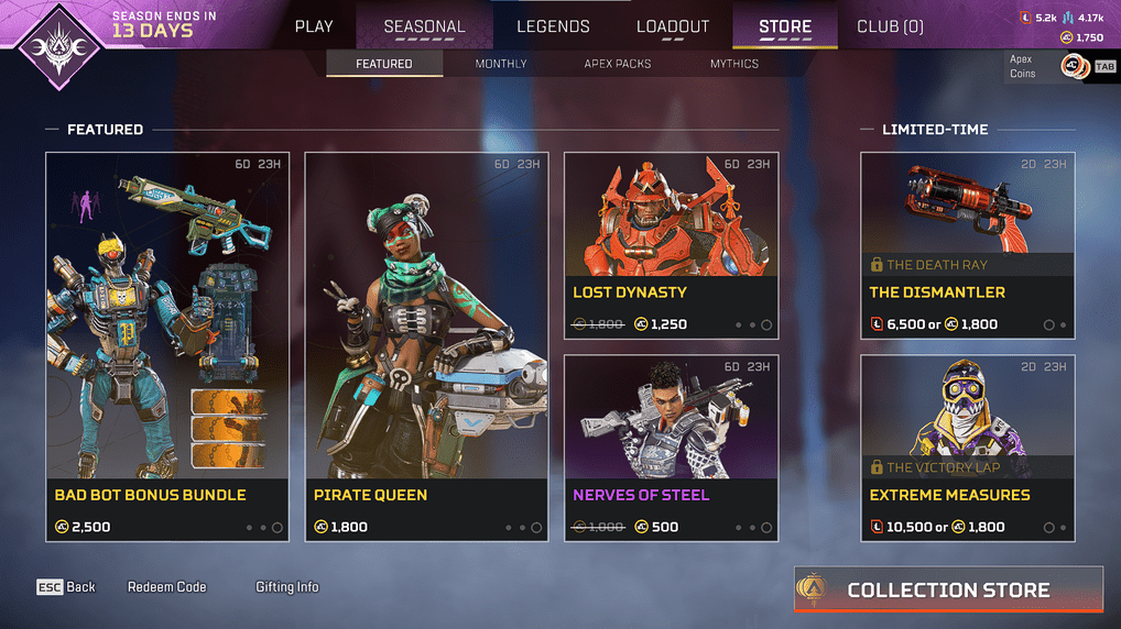 Apex Legends Featured Section