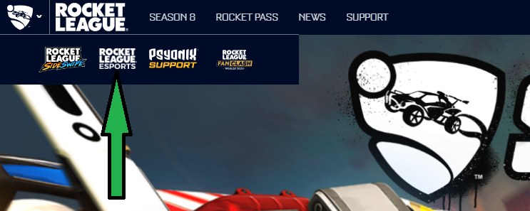 Rocket League esports screenshot
