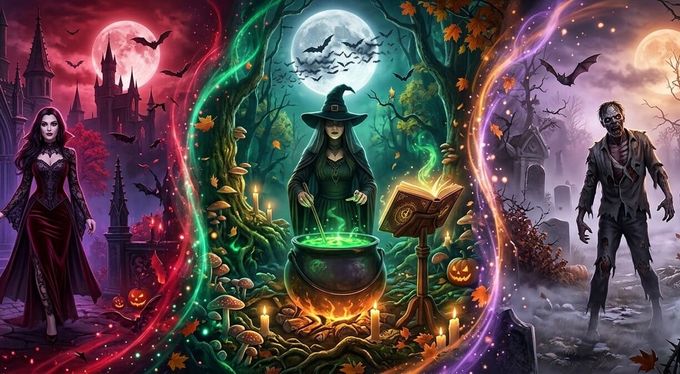 Vampire, Witch & Zombie Slots: Halloween Themes Compared