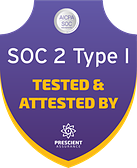 SOC 2 Type I, tested and attested by Prescient Assurance