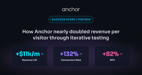 How Anchor drove $133,000 per year one A/B test at a time