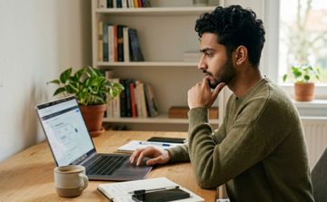 A CRO specialist A/B testing his company's website. 