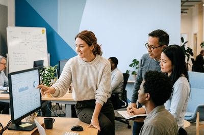 A CRO team analyzing their macro conversion strategy.