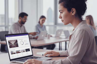 A marketing manager working on the client SEO conversion optimization. 