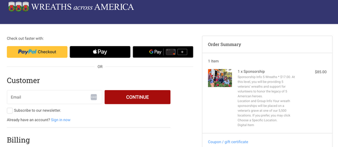 8 CRO recommendations with real-world examples and results (2026) An example of a successful NGO checkout flow.